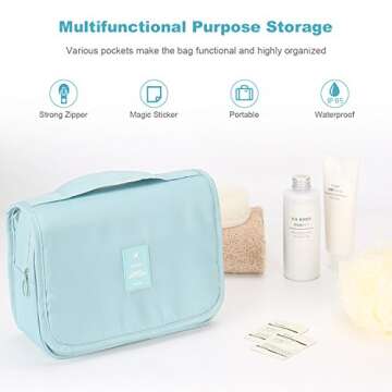 Mossio Hanging Toiletry Bag - Stylish Organizer for Travel