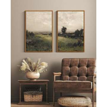 InSimSea Vintage Canvas Prints Set for Home Decor