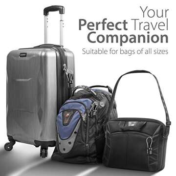 Fosmon TSA Approved Cable Locks - Secure & Durable