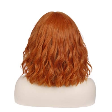 Incohair Dark Orange Wig for Parties and Costumes