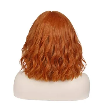 Incohair Dark Orange Wig for Parties and Costumes