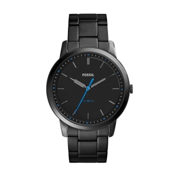 Fossil Men's Minimalist Quartz Stainless Steel Watch - Black (Model FS5308)