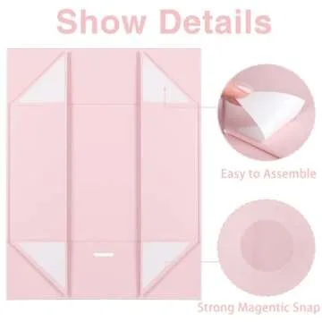 Gift Box with Lids 13"x9"x4" Magnetic Gift Box with Lid and Ribbon for Presents,for Christms,Mother's Day, Birthdays, Bridal Gifts,Weddings wraps gifts