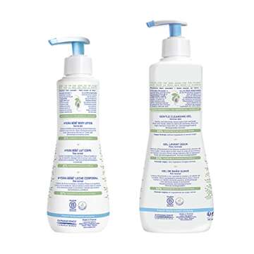 Mustela Baby Bath Time Gift Set - Baby Skin Care Essentials with Natural Avocado - Contains Hydra Be...