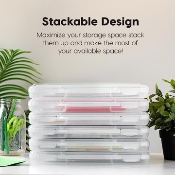 IRIS USA Board Game Organizer Clear Storage Case 10-Pack