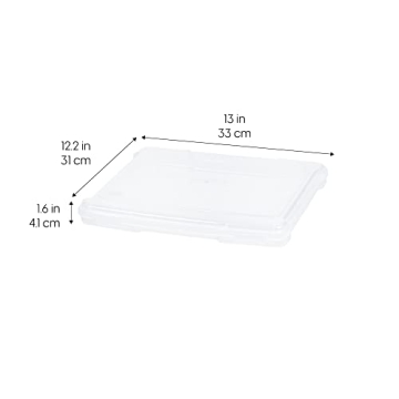 IRIS USA Board Game Organizer Clear Storage Case 10-Pack