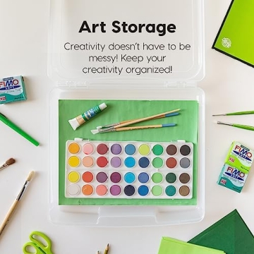 IRIS USA Board Game Organizer Clear Storage Case 10-Pack