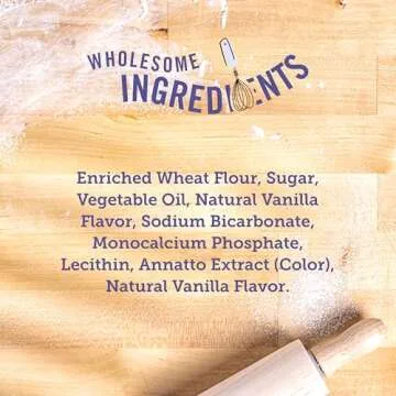 Three Dog Bakery Lick'n Crunch! Golden & Vanilla Dog Sandwich Cookies, 20 Count – Dog Treat Cookies, Puppy Cookies with Real Ingredients, Dog Birthday Cookies, Dog & Puppy Training Treats