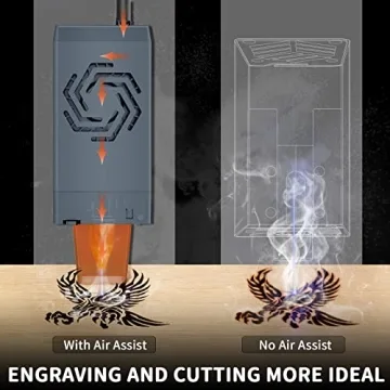 ORTUR Powerful 0-50L/min Air Assist Pump for Laser Cutting