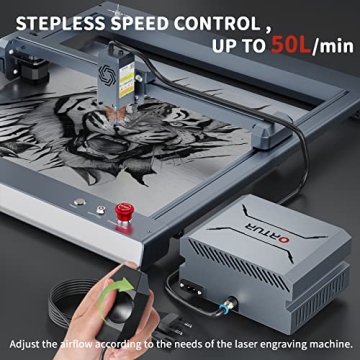 ORTUR Powerful 0-50L/min Air Assist Pump for Laser Cutting