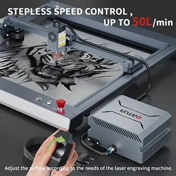 ORTUR Powerful 0-50L/min Air Assist Pump for Laser Cutting