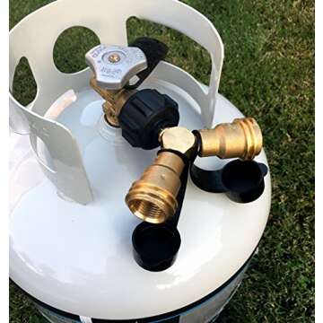 Gauge Master Propane Splitter Y Adapter 2 Way Tee
