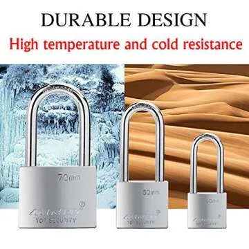 40mm Heavy Duty Weather Resistant Padlock with 4 Keys
