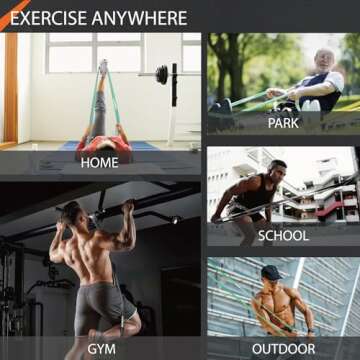 LISUBAN Pull Up Bands, Exercise Bands Resistance, Resistance Bands, Pull Up Assistance Bands, Workout Bands Resistance, Bands for Working Out, Ideal for Strength Training, Assisted Pull-ups, Gym