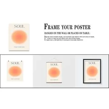 Positive Aura Posters - 3 Piece Colorful Canvas Art