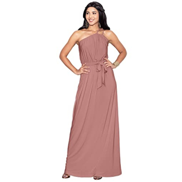 Plus Size Cinnamon Rose Pink Maxi Dress - Elegant & Comfortable