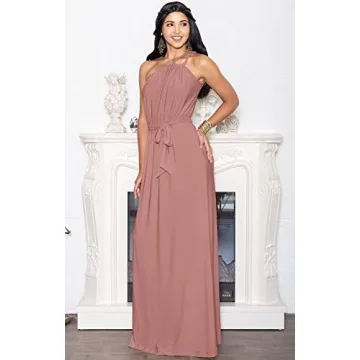Plus Size Cinnamon Rose Pink Maxi Dress - Elegant & Comfortable