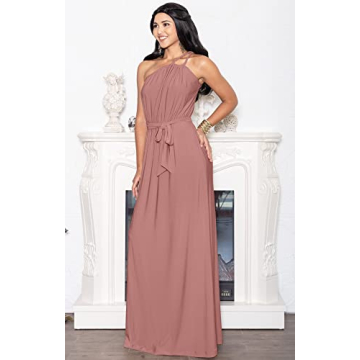 Plus Size Cinnamon Rose Pink Maxi Dress - Elegant & Comfortable