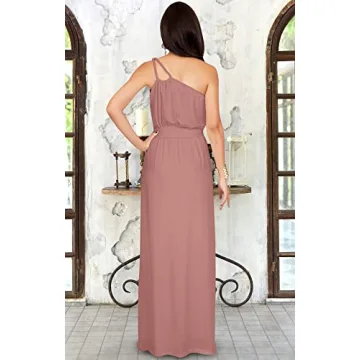 Plus Size Cinnamon Rose Pink Maxi Dress - Elegant & Comfortable