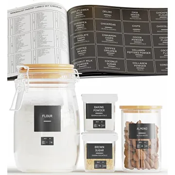 Neatsure 284 Pantry Labels: Minimalist Kitchen Organization with Expiration Dates