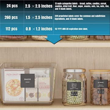 Neatsure 284 Pantry Labels - Organize Your Kitchen Today!