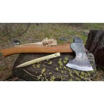 Council Tool 1.7 lb. Wood-Craft Camp Carver Axe, 16" Curved Handle Axe