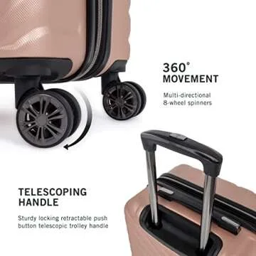 Kenneth Cole 28-Inch Rose Gold Hardside Spinner Luggage