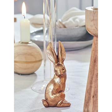 Vintage Easter Bunny Figurines Set for Spring Decor