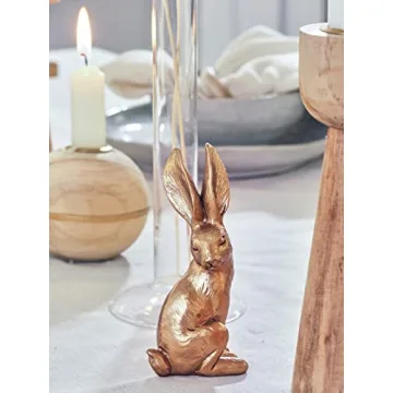 Vintage Easter Bunny Figurines Set for Spring Decor