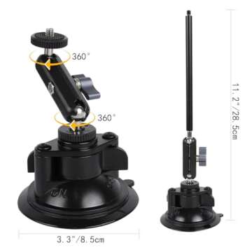 Leenconghui Suction Cup Mount for DJI Osmo Pocket 3