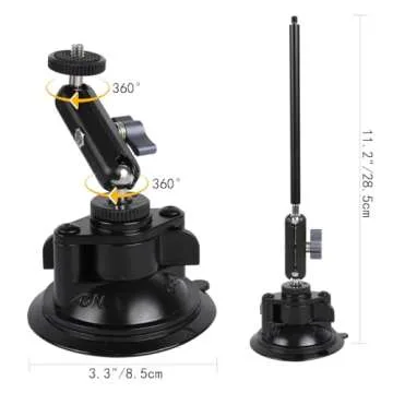 Leenconghui Suction Cup Mount for DJI Osmo Pocket 3