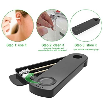 Eco-Friendly Reusable Cotton Swabs for Makeup & Care