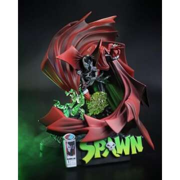 McFarlane Toys - Spawn #1 (Black White & Red All Over) 1:10 Scale Resin Statue