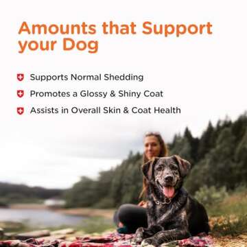 Nutri-Vet Fish Oil Supplements for Dogs - Skin and Coat Omega-3 Supplement - Dog Dry Skin & Dog Shedding Support - Soothe Dog Dandruff & Itchy Skin - Promoting Shiny Coat - 100 Count Softgels