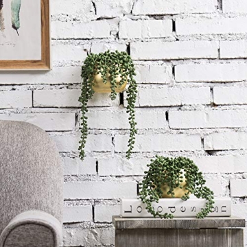 Artificial String of Pearls Wall Planters Set of 2