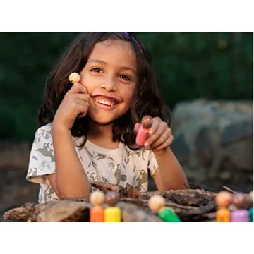 Rainbow Wooden Peg Dolls for Emotional Learning Toys