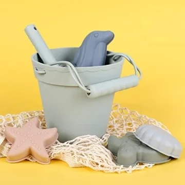 BLUE GINKGO Silicone Beach Toys for Kids | Travel Friendly Set