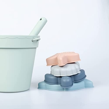 BLUE GINKGO Silicone Beach Toys for Kids | Travel Friendly Set