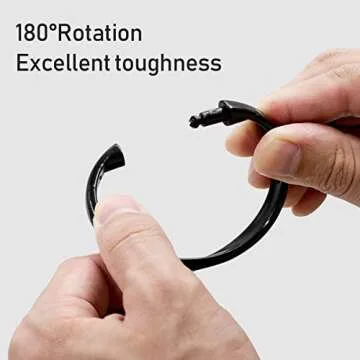 Qulable Shower Curtain Rings - Effortless Hooking and Durability