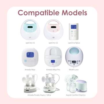 Maymom Replacement Tubings Compatible with Spectra Replacement Pump Parts Spectra S1 Spectra S2 Spec...