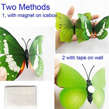 Colorful 3D Butterfly Wall Stickers for Nursery Decor