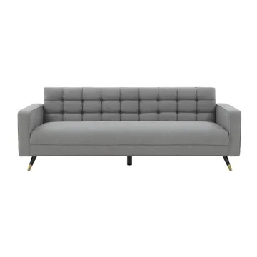 Chic Modern Light Grey/Black Sofa by SAFAVIEH