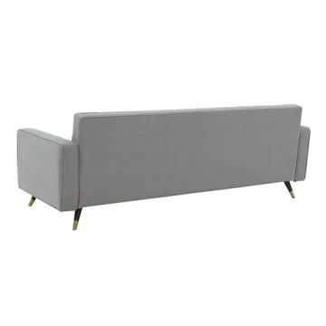 Chic Modern Light Grey/Black Sofa by SAFAVIEH