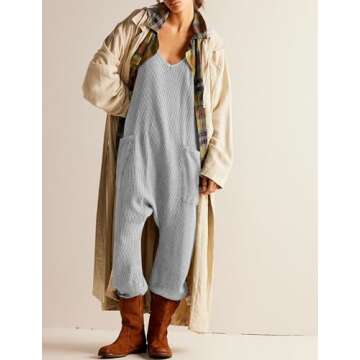 Morhuduck Women's Casual Sleeveless Jumpsuits with Pockets