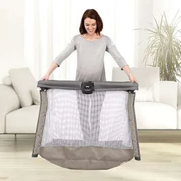 Chicco FastAsleep Go Full-Size Travel Playard, Graphite