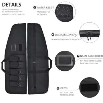 AUMTISC Tactical Soft Rifle Gun Case for Scoped Firearms