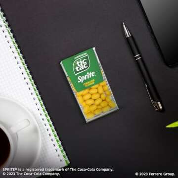 Tic Tac, Sprite Lemon-Lime-Flavored, On-The-Go Refreshment, 1 oz Each, Bulk 12 Pack
