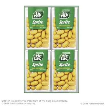 Tic Tac, Sprite Lemon-Lime-Flavored, On-The-Go Refreshment, 1 oz Each, Bulk 12 Pack