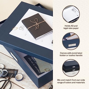 Bigso Sverker Storage Box - Elegant & Durable Document Organizer