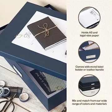 Bigso Sverker Storage Box - Elegant & Durable Document Organizer